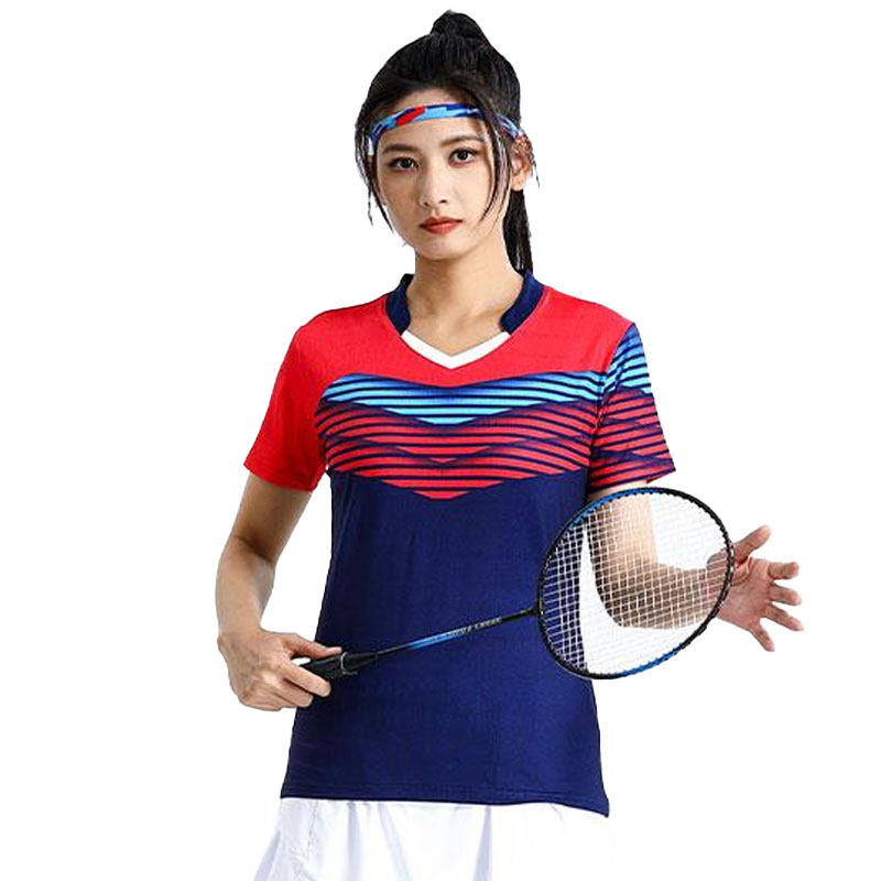 Table Tennis Volleyball - Badminton Shirts Women Patchwork Golf Ping