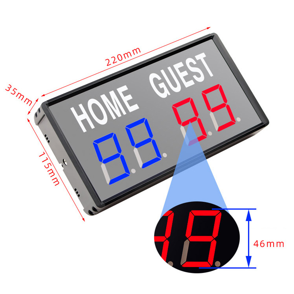 4-Digit LED Electronic Score K - Table Tennis Score 评论和价格