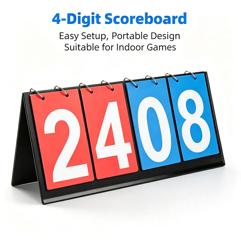 4‑Digit Flip Scoreboard Portab - Table Tennis Score 评论和价格
