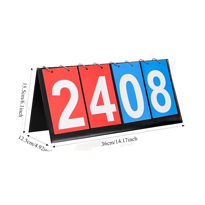 4‑Digit Flip Scoreboard Portab - Table Tennis Score 评论和价格