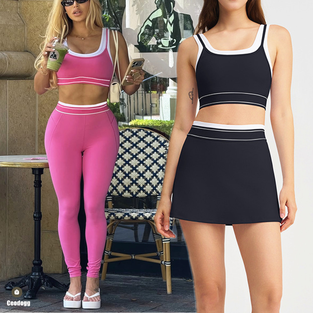 2PCS Yoga Set Women Outfits Sp - Table Tennis Jacket 评论和价格