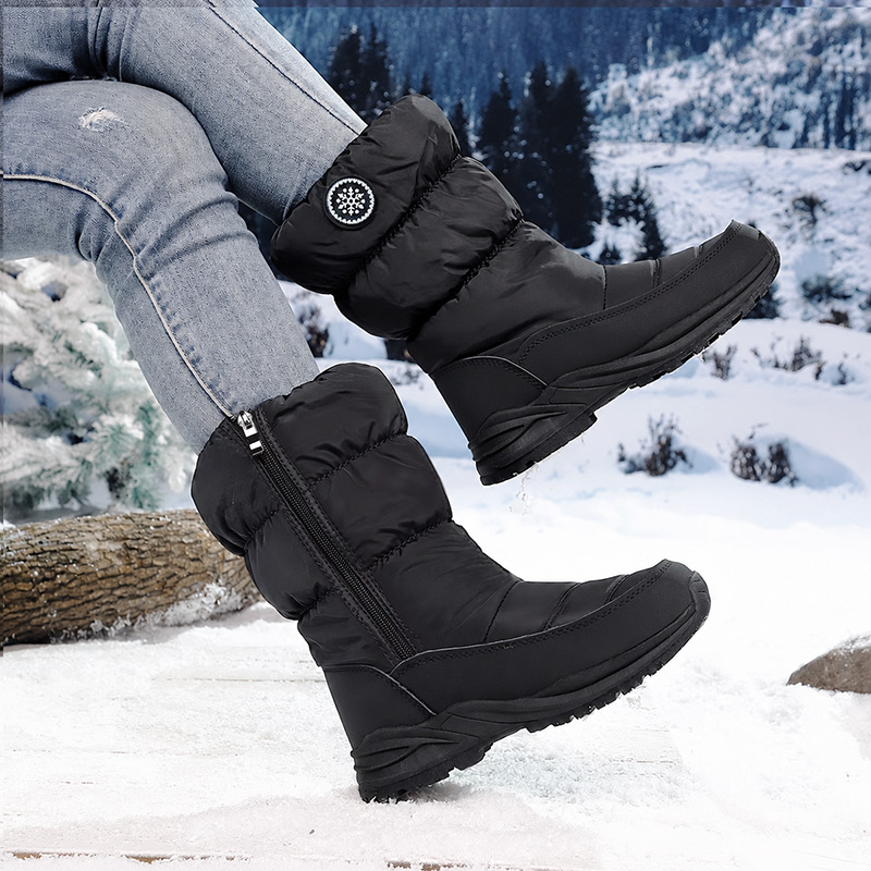Women Winter Snow Boots Waterp - Anti Loop Rubber 评论和价格