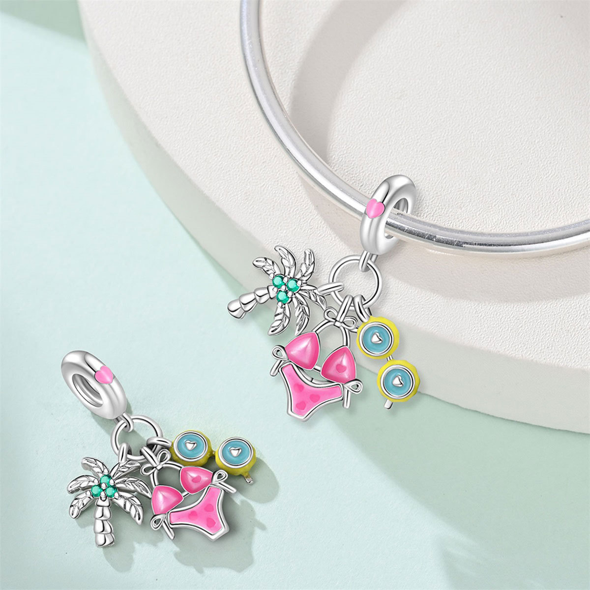 Original Charms Silver Plated  - Table Tennis Volleyball 评论和价格