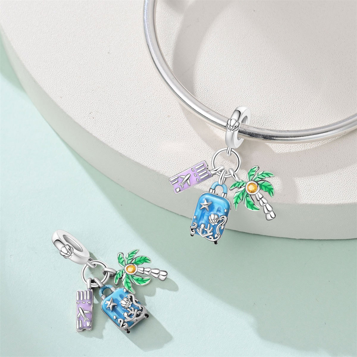 Original Charms Silver Plated  - Table Tennis Volleyball 评论和价格